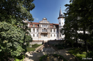 Außenansicht des Schlosshotel Schkopau
